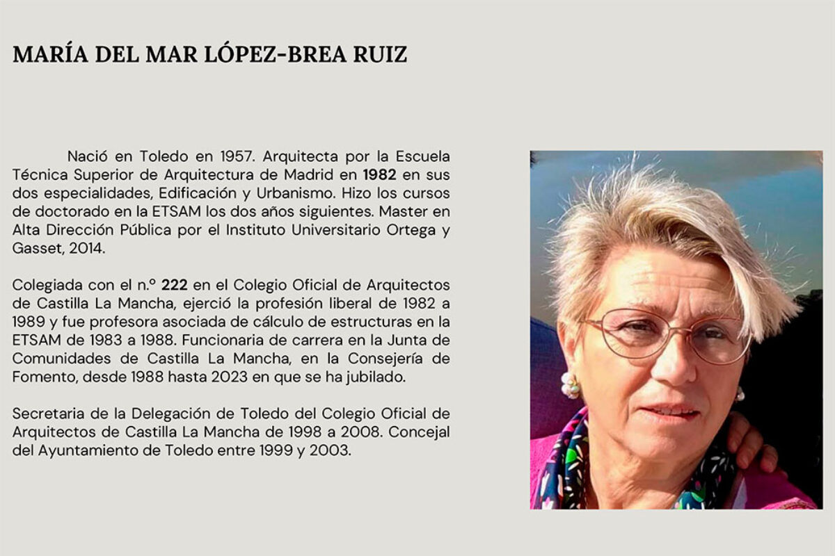 coacmto homenaje a maria del mar lopez brea ruiz arquitecta toledo