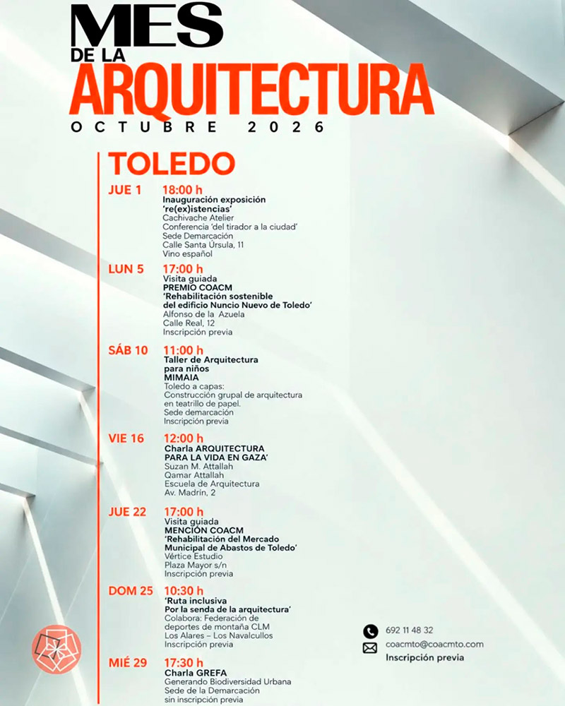 mes de la arquitectura programa toledo